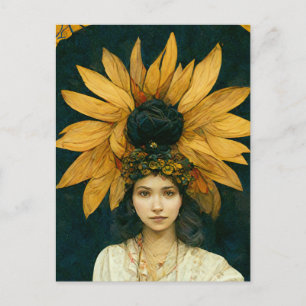Solrosprinsessan Slava Postcard Vykort