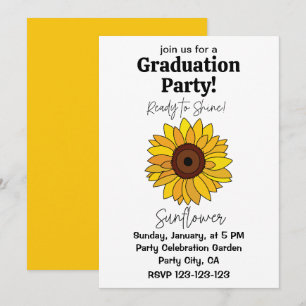 SolrosRedo till Shine Solros Studenten Inbjudningar