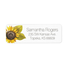 SolrosReturetiketter Returadress Etikett