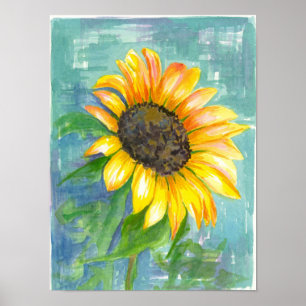 SolrosRobins Egg Blue Watercolor Painting Poster
