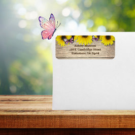 SolrosRosa Butterflies Returadress Returadress Etikett