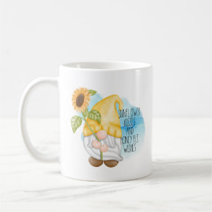 Solrossar och Honeybee Önskemål Gnome Kaffemugg