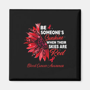 Solrossen deras Himmel är Red Blood Cancer Awarene Magnet