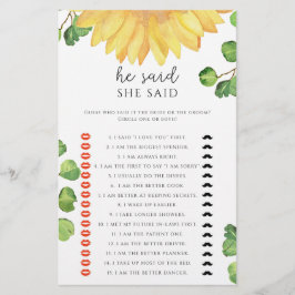 Solrossen sa att hon sa att möhippa-spel