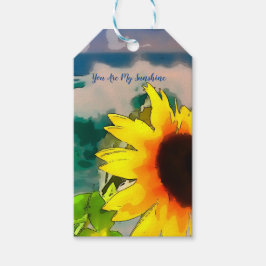 Solrossen vid Beach är min solsken Presentetikett