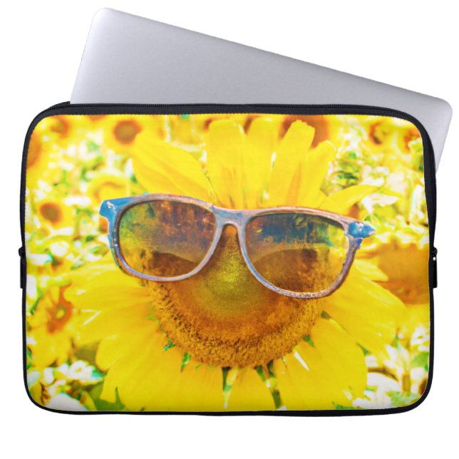 Solrosskade, Chic Laptop Fodral (Framsidan)