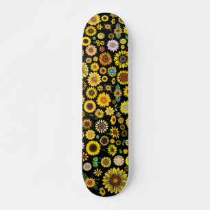 Solrosskateboskdäck Mini Skateboard Bräda 18,5 Cm