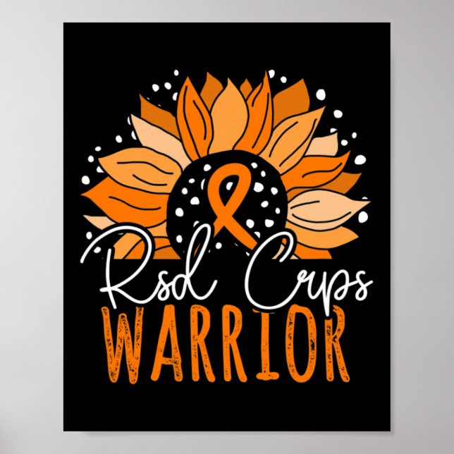Solrosskrapor Warrior Rsd Crps Awareness Poster (Framsidan)