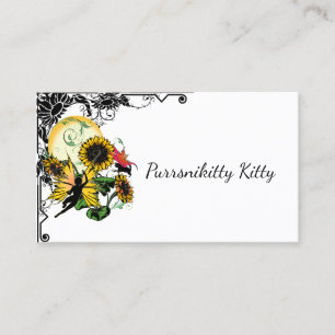 Solrosskugga Fairy and Cosmic Cat Visitkort