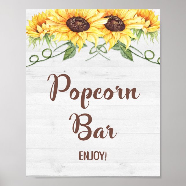 Solrosskuvret PCORN PUB eller Party-tecknet Poster (Framsidan)