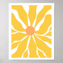 Solrossolens Abstrakt Vector Poster