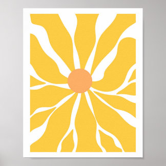 Solrossolens Abstrakt Vector Poster