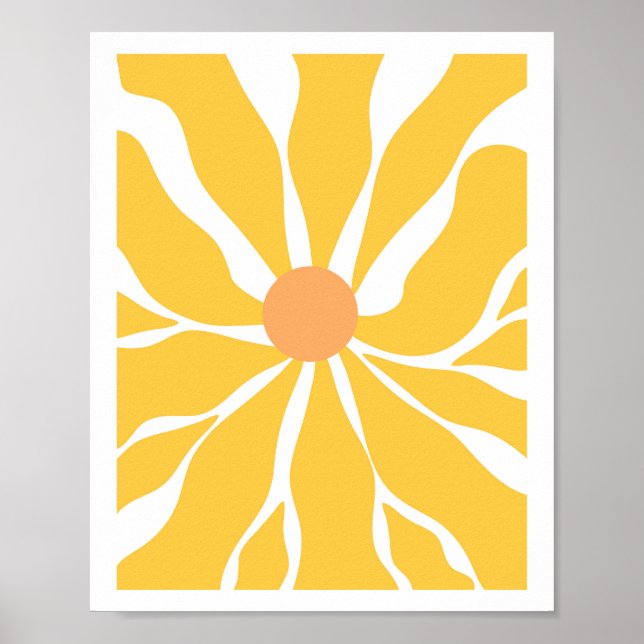 Solrossolens Abstrakt Vector Poster (Framsidan)