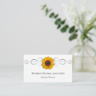 Solrossolens Blommigt Shop-Affärskort Visitkort