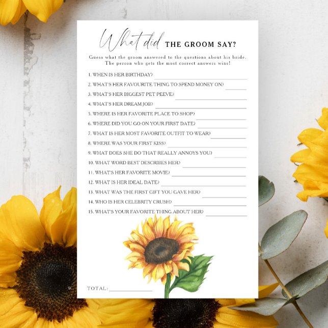 Solrossolens möhippa Vad sa brudgummen? (Skapare uppladdad)