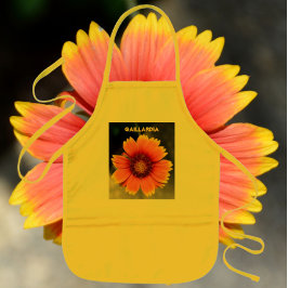 Solrossolens Orange och Gult Gaillardia Bright Barnförkläde