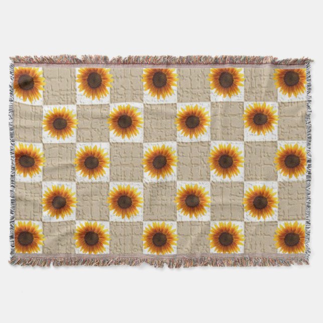 Solrossolens Throw Blanket Filt (Framsidan)