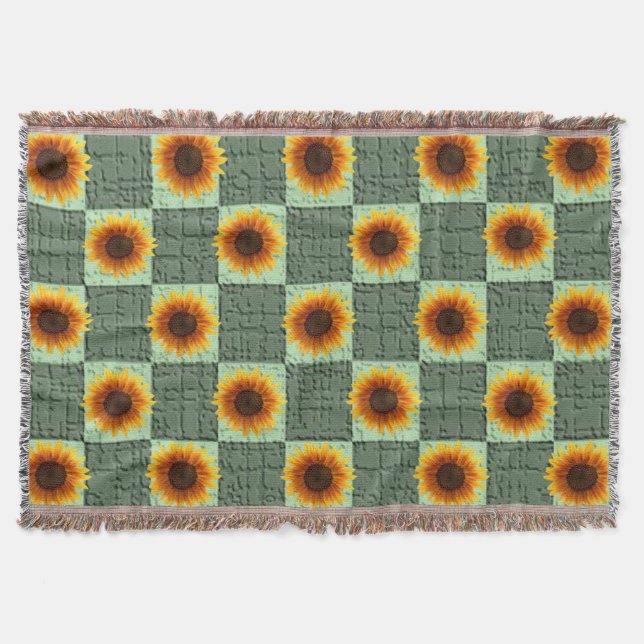 Solrossolens Throw Blanket Filt (Framsidan)
