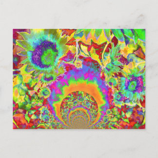 Solrossolja Fält Forever - orange Vykort