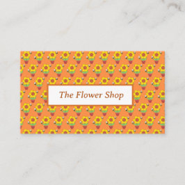 Solrossolja med ljus Orange och Gult Visitkort