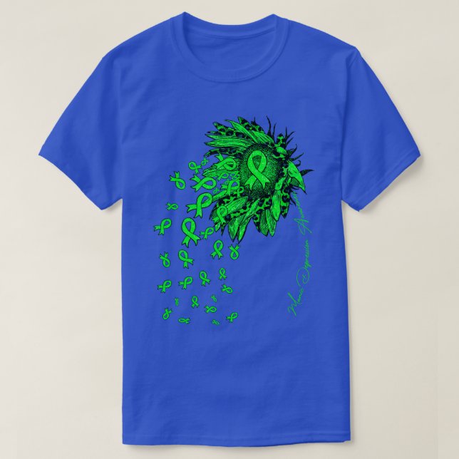 Solrossolrosblomma med maniska depressionsmedvetan t shirt (Design framsida)