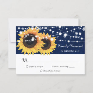 Solrossolrosblomma med råge (Rustic Navy Blue Burl OSA Kort