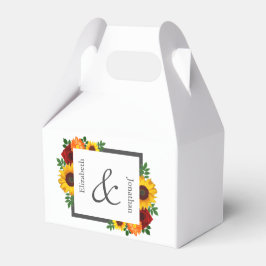 Solrossolrosblomman Ro Blommigt Bröllop Presentaskar