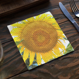 SolrossolrosBlommigt med stor Gult Pappersservett