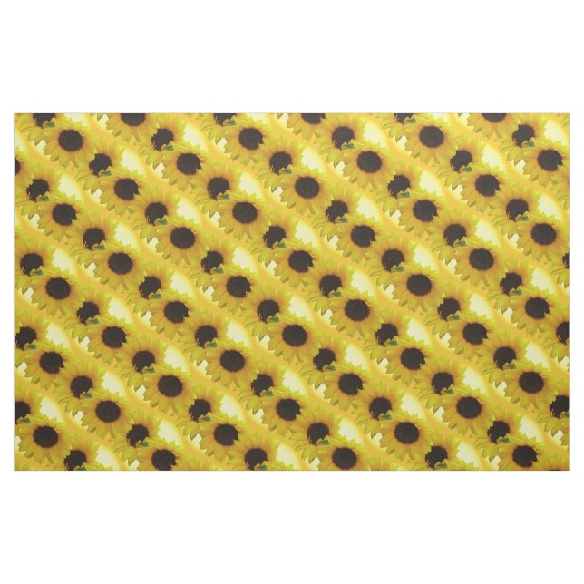 Solrossolrosblommor Bomull eller Polyy Tyg (Fat Quarter)