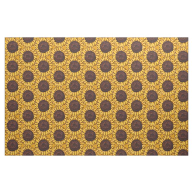 Solrossolrosblommor Bomull eller Polyy Tyg (Fat Quarter)