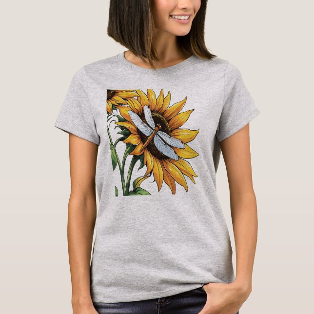 Solrossolrosgrafik Dragonfly T Shirt (Framsida)