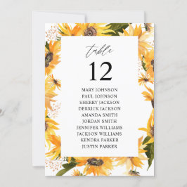 Solrossolrosliknande Bordsnummer för Blommigt, sit