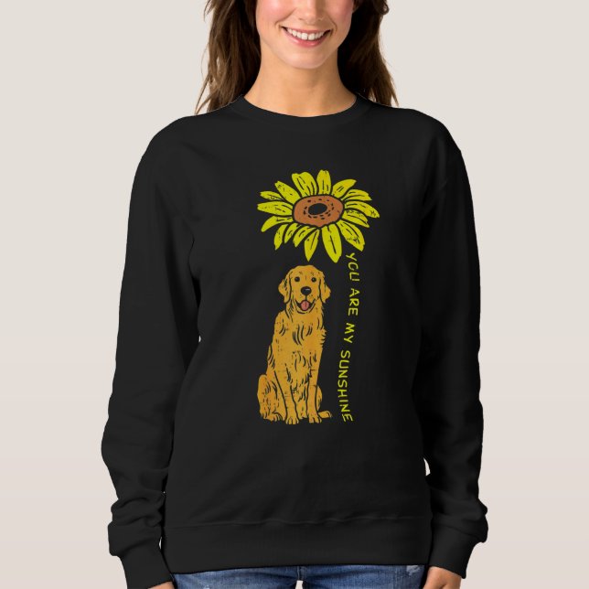 Solrossolrosolja Golden Retriever Pet Hund Girls T Shirt (Framsida)