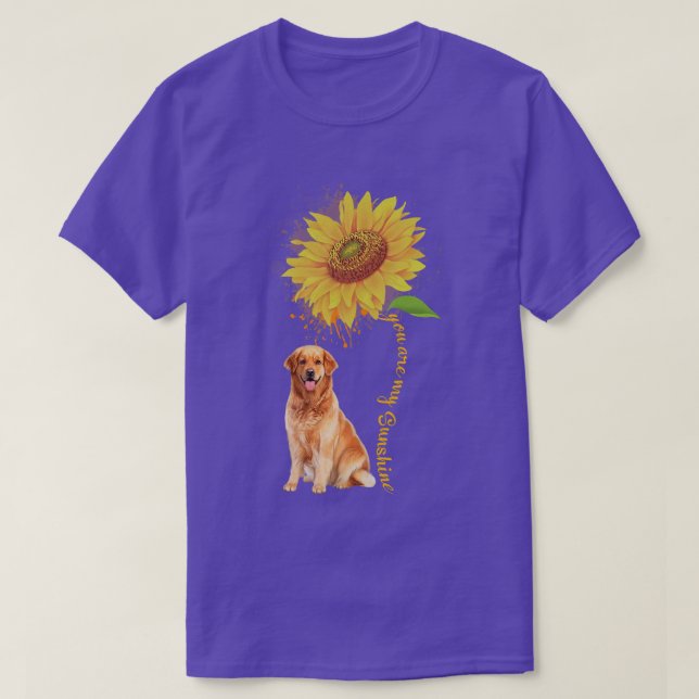 Solrossolrosolja Golden Retriever Pet Hund Girls T Shirt (Design framsida)