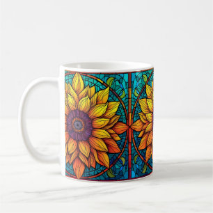 Solrossolrosolja med fastnat glas kaffemugg