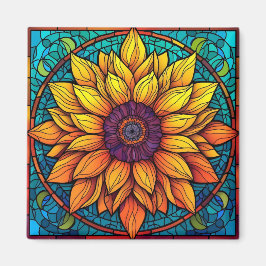 Solrossolrosolja med fastnat glas magnet