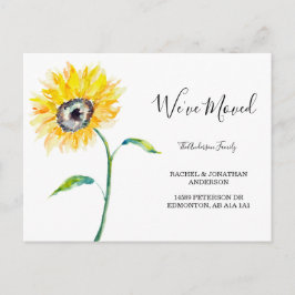 SolrossolrossolrosBlommigt Enkel Vi har flyttat Vykort