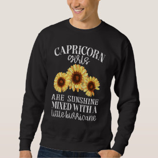 Solrossolrossolsken Capricorn Zodiac Graphic Lång Ärmad Tröja