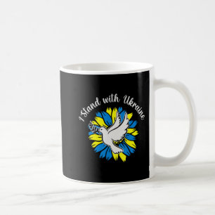 Solrossolrosukrainska Flagga Dove Ukraina. Kaffemugg