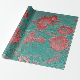 Solrossols Vintage Blommigt Torsk Rosa Chic Decoup Presentpapper