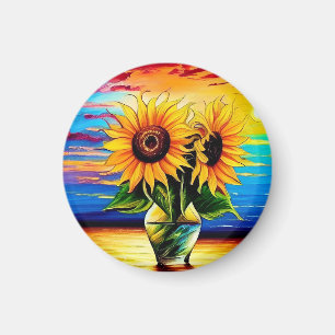 Solrossolset Beach Magnet