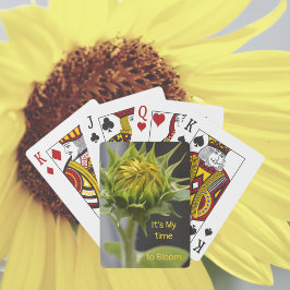 Solrossoluppgång Det är dags för mig att blomma Bl Casinokort