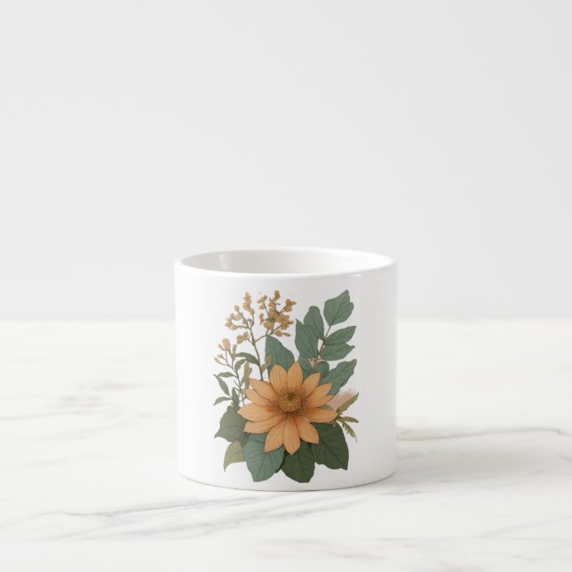 Solrossoluppgång Specialty Espresso Mugg Espressomugg (Framsidan)