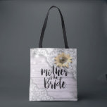 Solrossorna bröllop Snöre Tygkasse<br><div class="desc">Budens mamma Bröllop Tote Bag-mallar - Vintage Snöre,  solros och String Ljus på Rustic Wood Background. En Perfekt för din stora dag! Alla textstorlekar i Stil,  Färg kan anpassas efter dina behov.</div>
