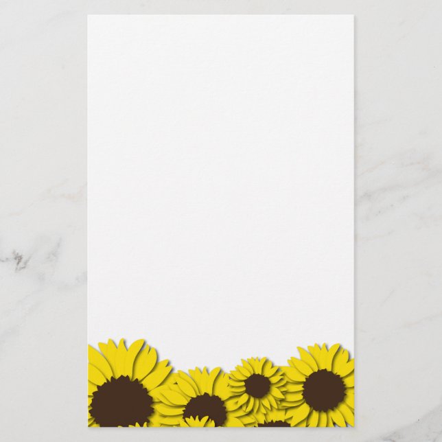 Solrosstationeri Fält Brevpapper (Framsida)