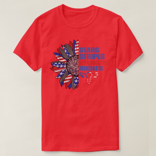 Solrosstjärnor Rand Reproductive Högers Woment T Shirt (Design framsida)