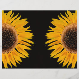Solrossvart Gult Symmetrical Black Background