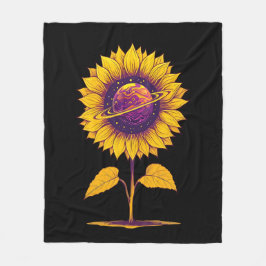 Solrossvart, mättnad fleecefilt