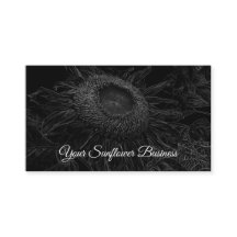 Solrossvart och vit Blommigt konst Elegant