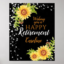 Solrossvart solrossvart lycklig Pension Blommigt Poster